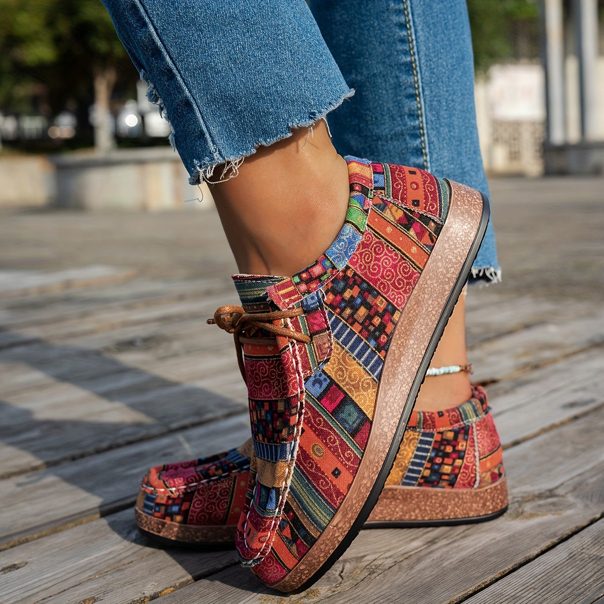 Loafers Artísticos Coloridos - Confortáveis