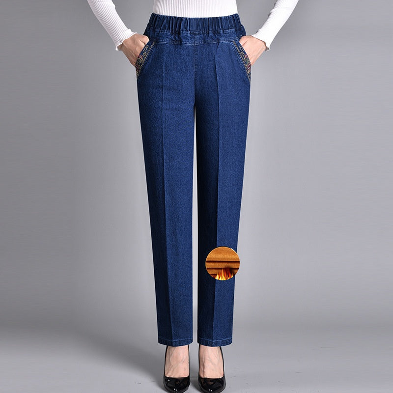 Jeans Femininos — Com Bolso Lateral Elástico