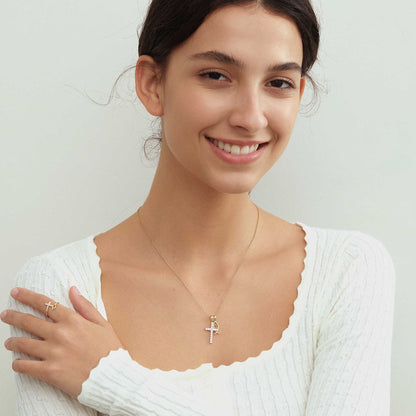 Colar da Fé — Pendente com Símbolo da Cruz Ichthys