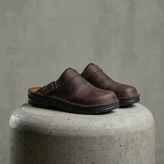 Holverk — Clog Ergonómico Masculino em Couro Vegan