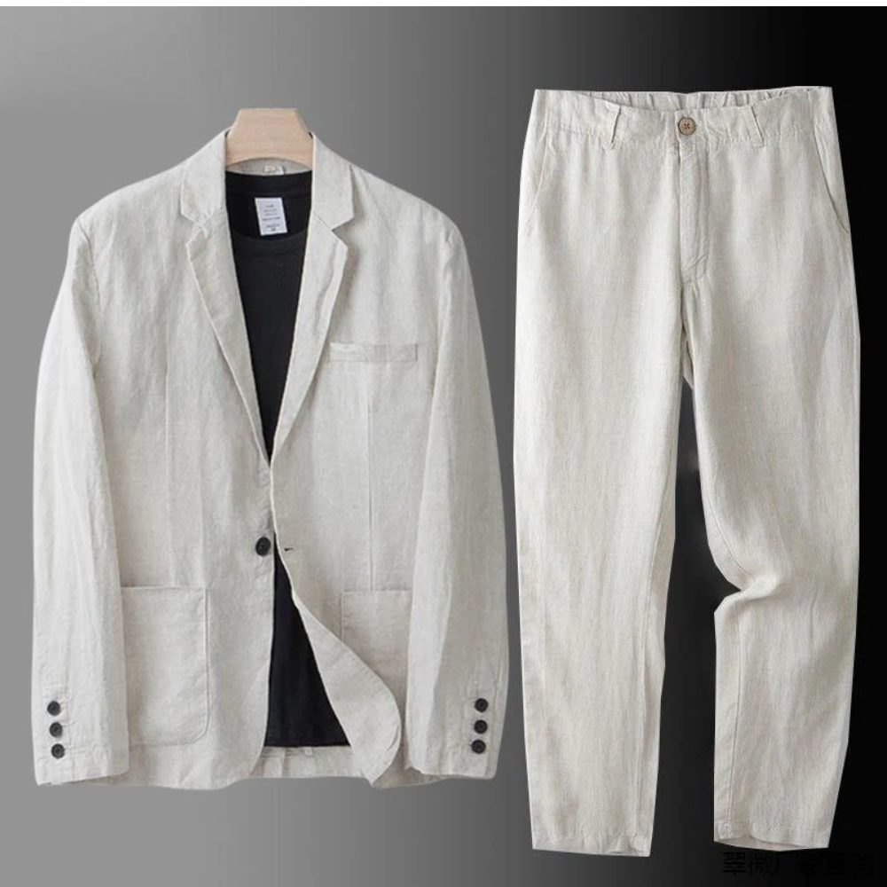 Conjunto de Linho Elegante — Co-Ord Respirável