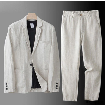 Conjunto de Linho Elegante — Co-Ord Respirável