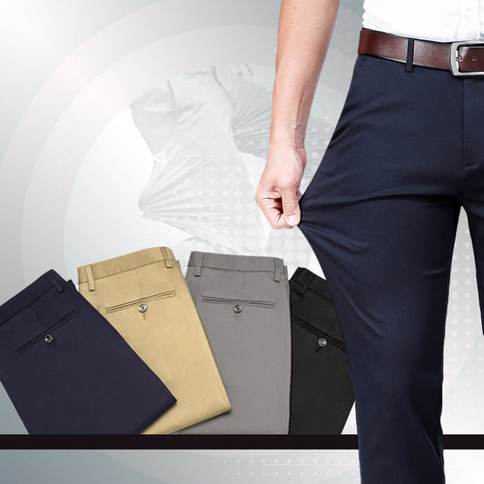 Pantalones Tapered Stretch Comfort Adaptable - Comodidad Refinada Pantalones