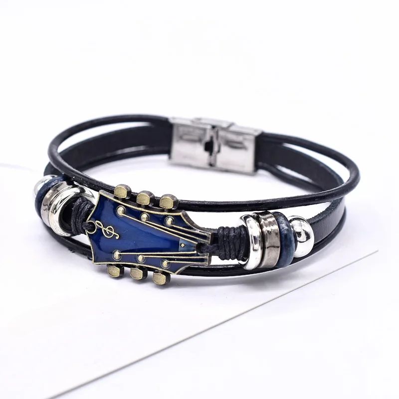 Pulseira de Couro de Guitarra