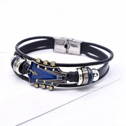 Pulseira de Couro de Guitarra