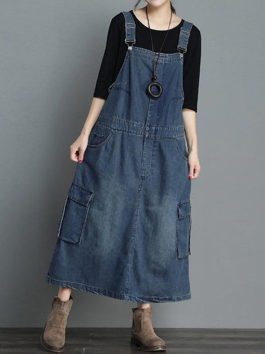Devé — Vestido de Denim Largado