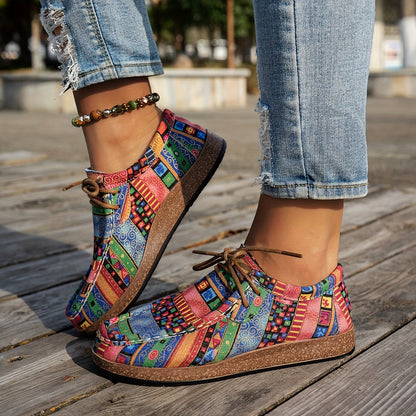 Loafers Artísticos Coloridos - Confortáveis
