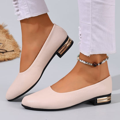 Mocas de couro femininas confortáveis - Confortáveis Sapatos