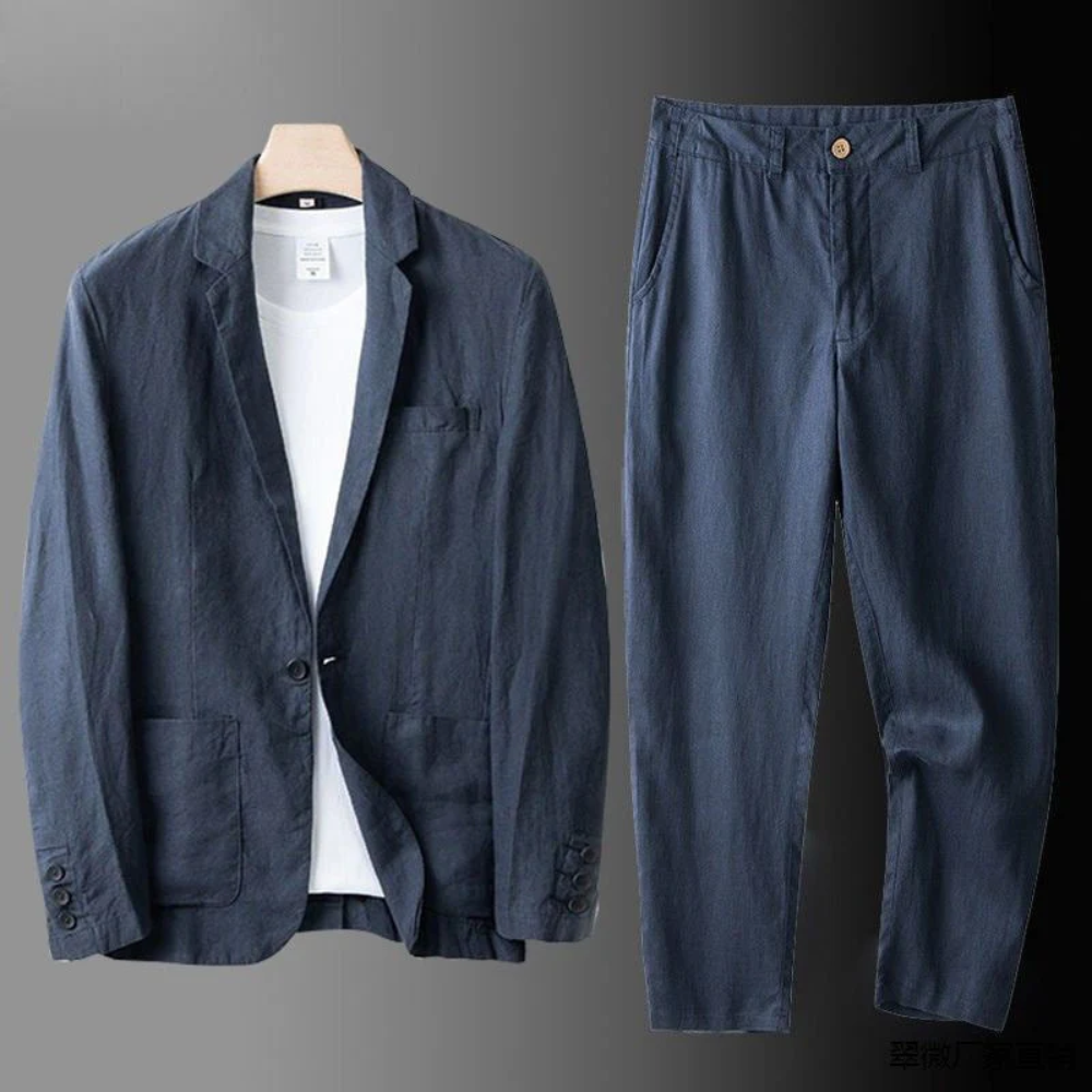 Conjunto de Linho Elegante — Co-Ord Respirável