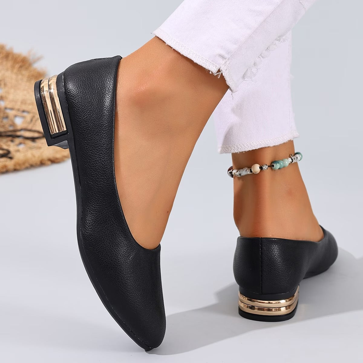 Mocas de couro femininas confortáveis - Confortáveis Sapatos