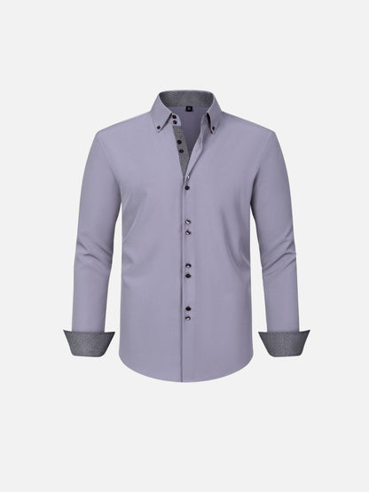 Camisa de Stretch Quatro Vias — Contraste com Cor Correspondente