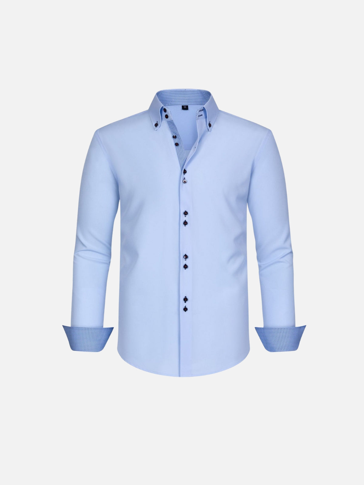 Camisa de Stretch Quatro Vias — Contraste com Cor Correspondente