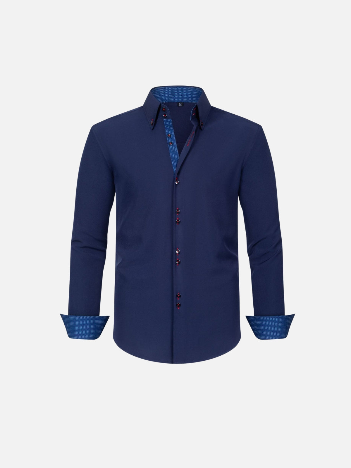 Camisa de Stretch Quatro Vias — Contraste com Cor Correspondente