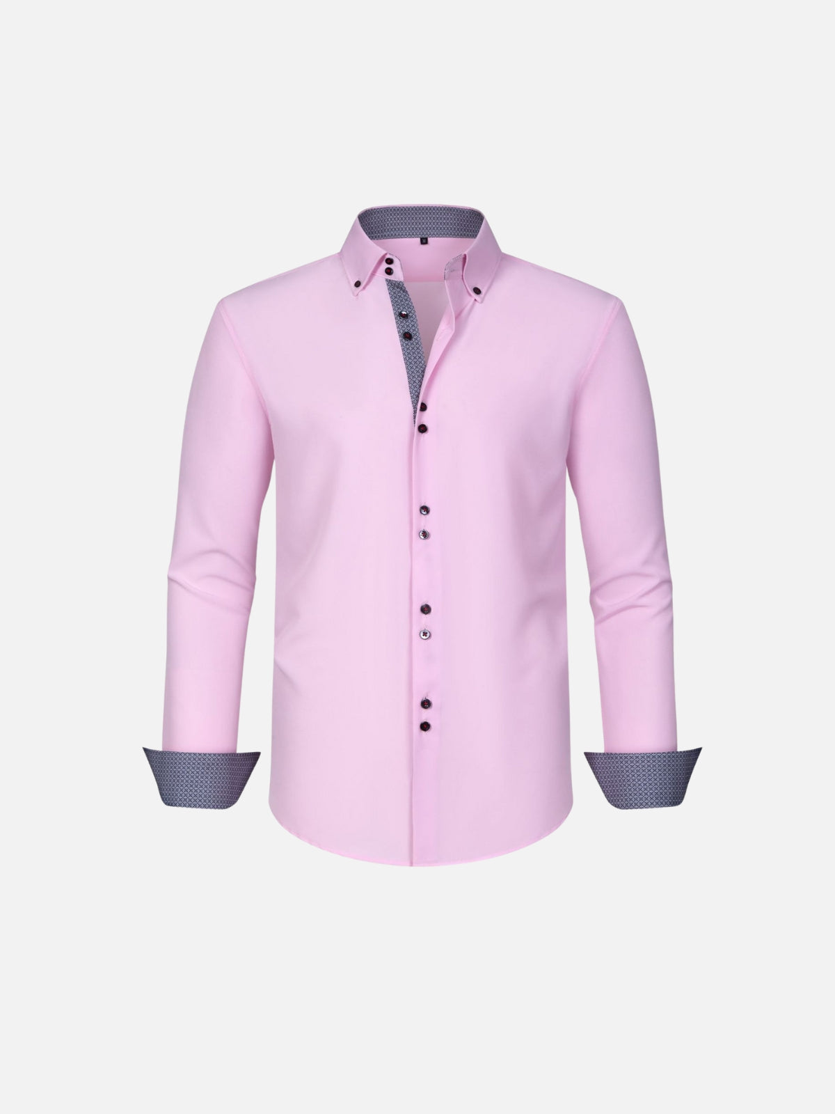 Camisa de Stretch Quatro Vias — Contraste com Cor Correspondente