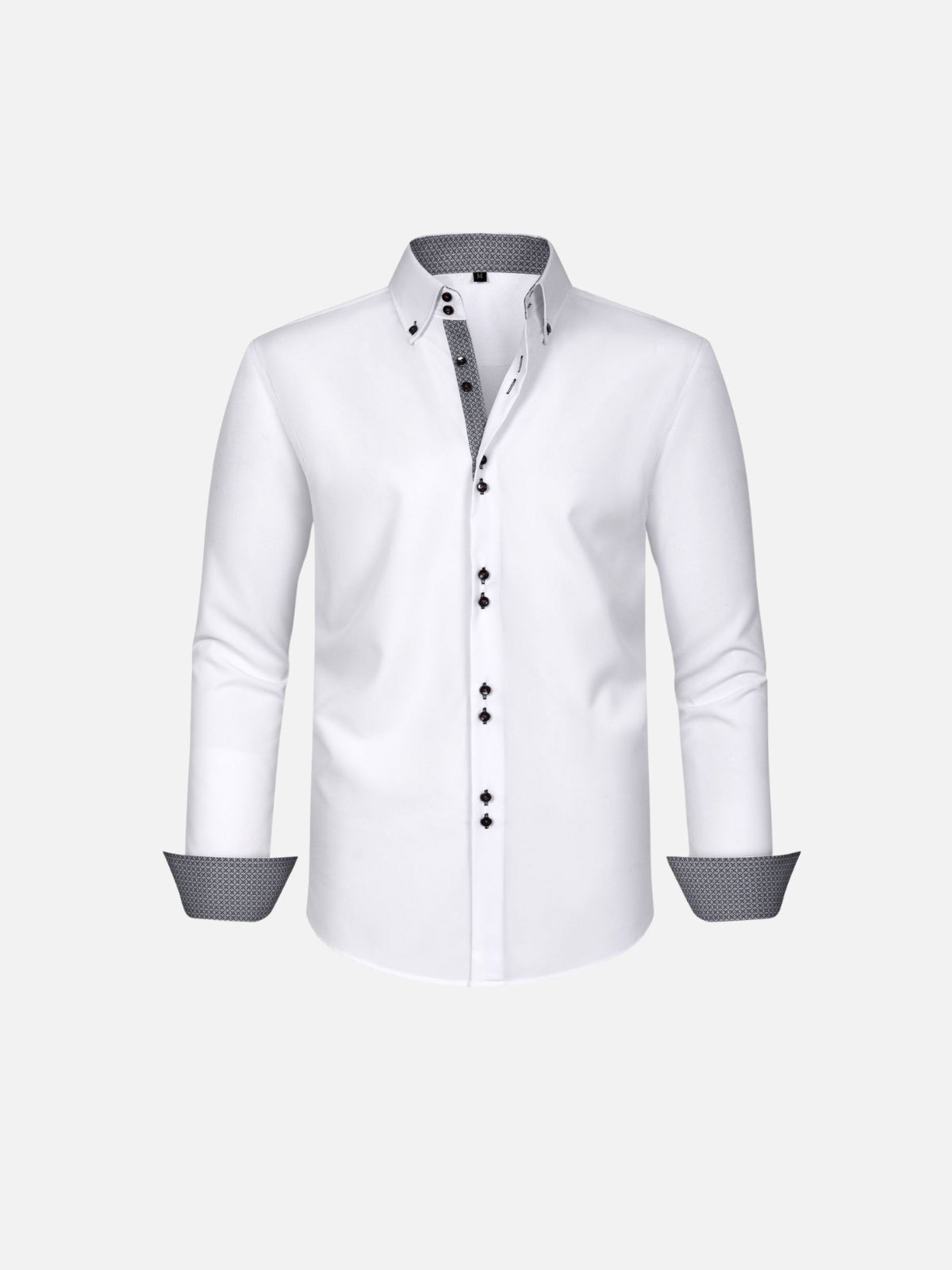 Camisa de Stretch Quatro Vias — Contraste com Cor Correspondente