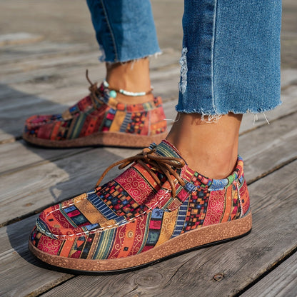 Loafers Artísticos Coloridos - Confortáveis