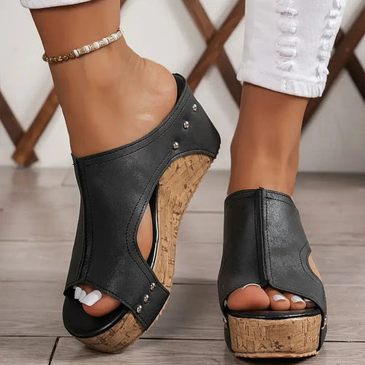 Velara — Sandália Wedge com Apoio Arqueado para Mulheres