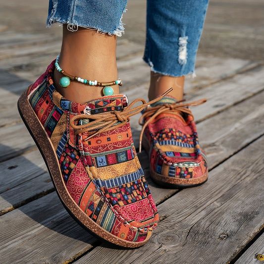 Loafers Artísticos Coloridos - Confortáveis