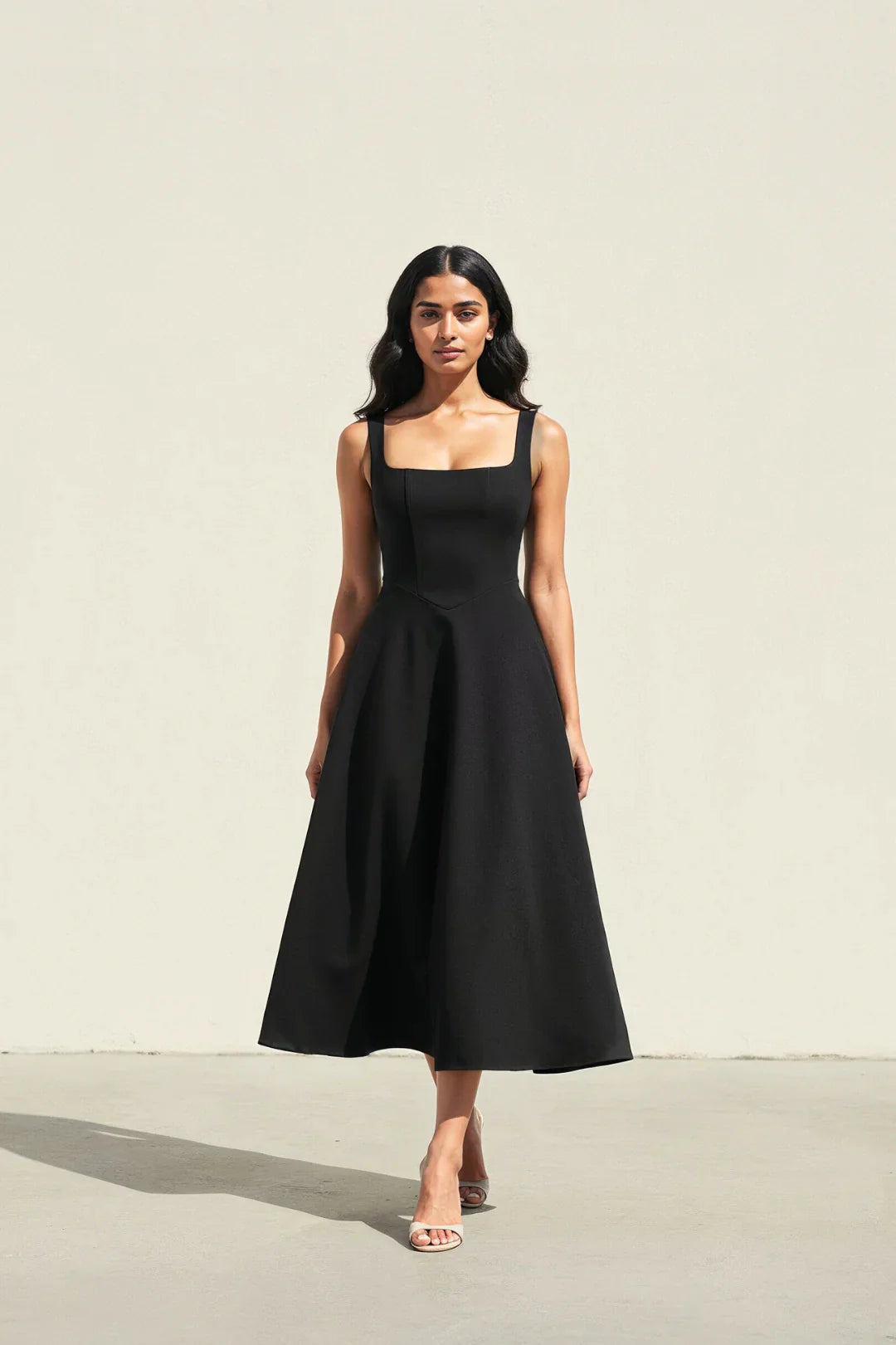 Gracen — Vestido Midi Fluido para Mulheres
