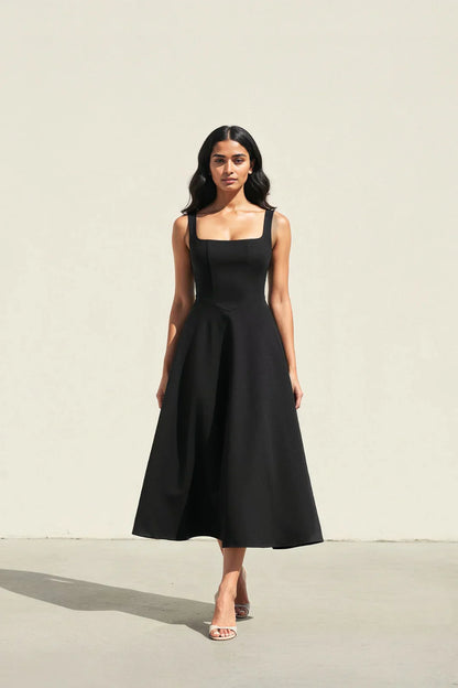 Gracen — Vestido Midi Fluido para Mulheres