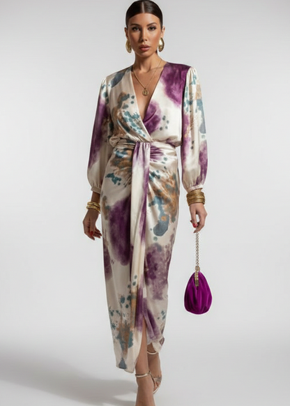 Lourdes — Vestido Midi Drapado
