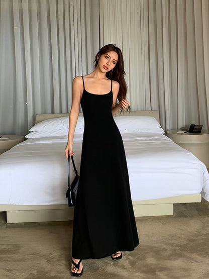 Vestido Maxi de Alças Finas de Verão