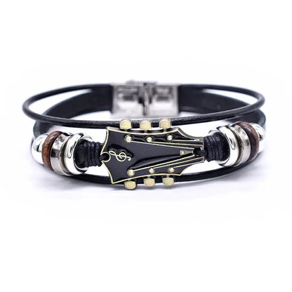 Pulseira de Couro de Guitarra