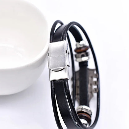 Pulseira de Couro de Guitarra