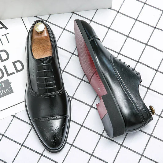 Sapatos Oxford Elegantes — Clássicos em Couro Premium