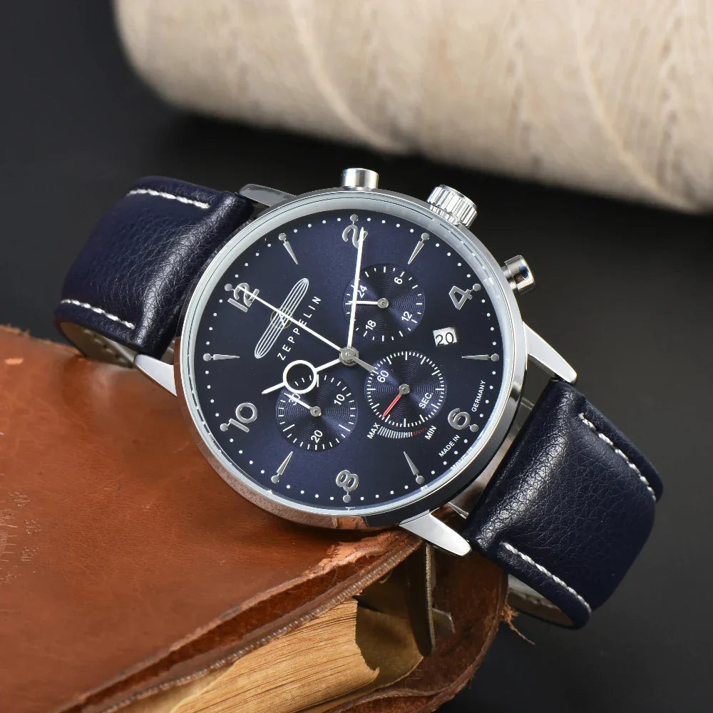 Relógio Cronógrafo Ardenfort Classic — Com Pulseira de Couro
