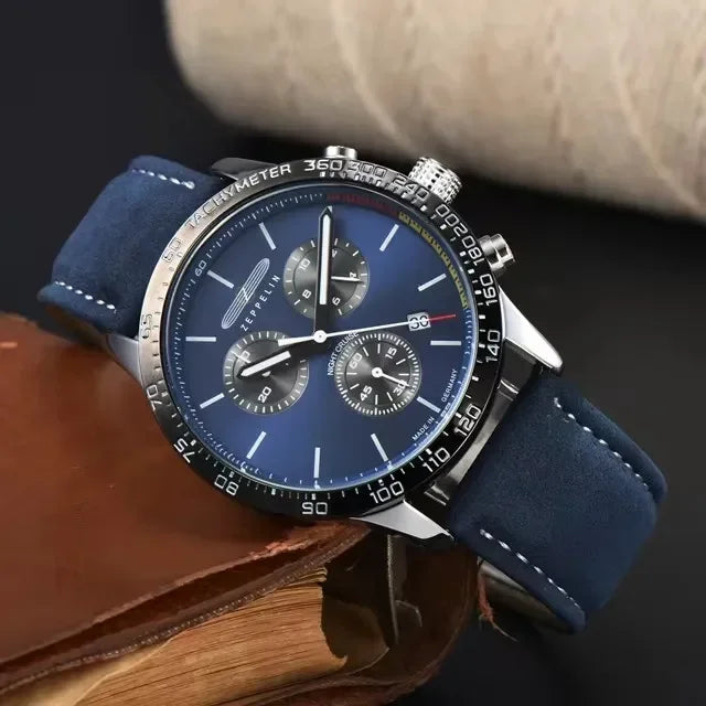 Relógio Cronógrafo Ardenfort Classic — Com Pulseira de Couro