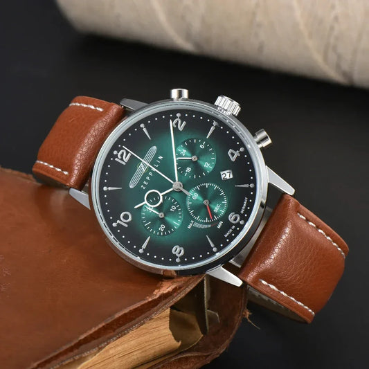 Relógio Cronógrafo Ardenfort Classic — Com Pulseira de Couro