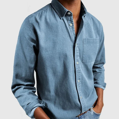 Camisa Confortável para Homens — Corte Relaxado com Botões