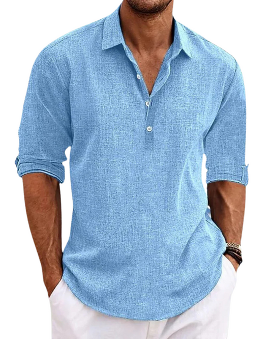 Camisa de Algodão Clássica – Conforto Refinado