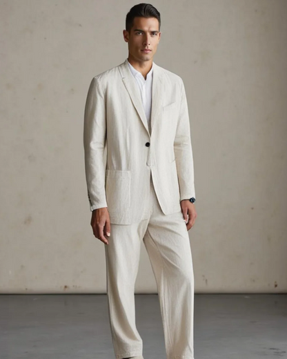 Conjunto de Linho Elegante — Co-Ord Respirável