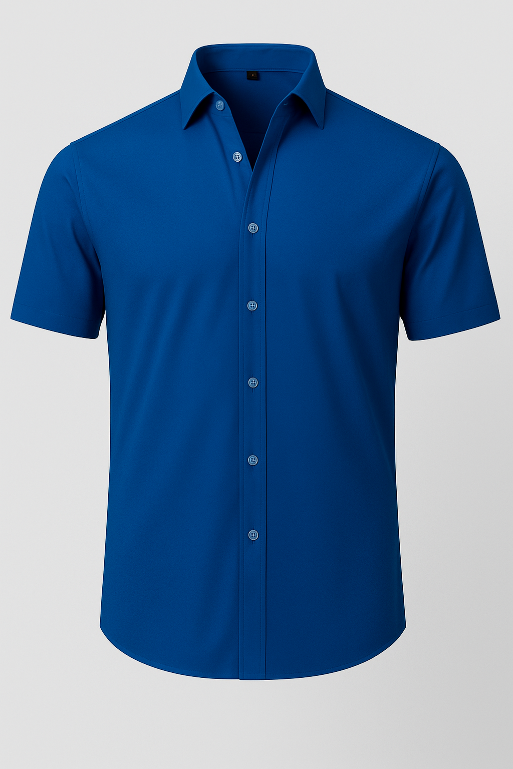 Camisa Não Amassada com Stretch 4-Way – Botões Transparentes