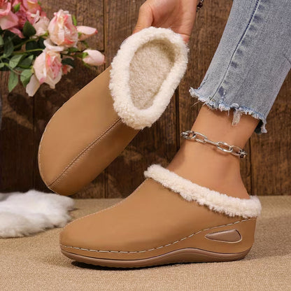 Sapatos de Inverno Femininos com Forro de Pelúcia - Confortáveis Sapatos