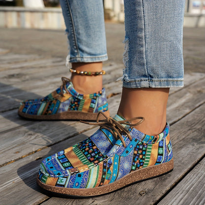 Loafers Artísticos Coloridos - Confortáveis