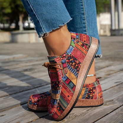 Loafers Artísticos Coloridos - Confortáveis