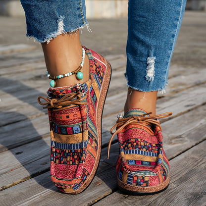 Loafers Artísticos Coloridos - Confortáveis