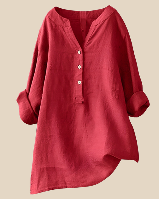 Blusa com Botão Freja Respirável