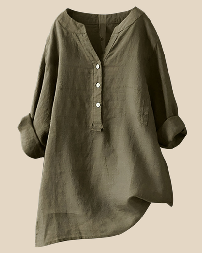 Blusa com Botão Freja Respirável