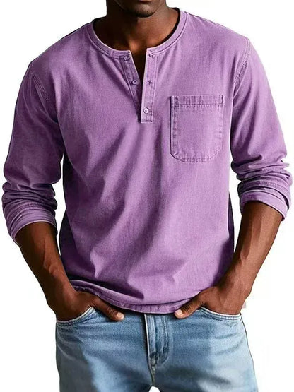 The Weston — T-shirt Henley Vintage