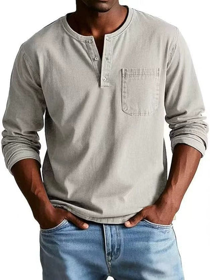 The Weston — T-shirt Henley Vintage