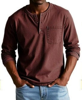 The Weston — T-shirt Henley Vintage