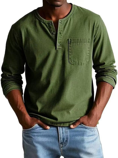The Weston — T-shirt Henley Vintage
