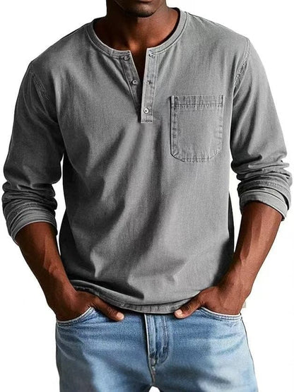 The Weston — T-shirt Henley Vintage