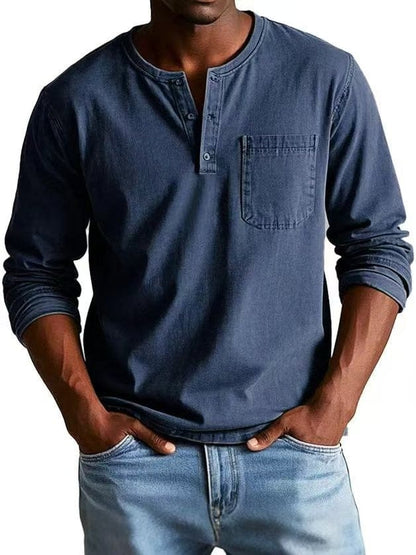 The Weston — T-shirt Henley Vintage