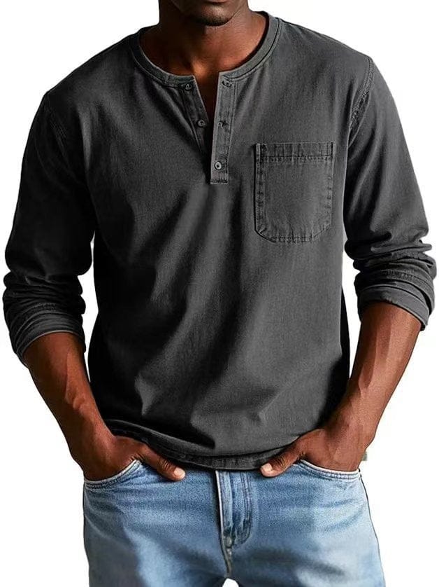 The Weston — T-shirt Henley Vintage