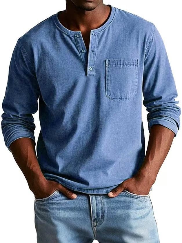 The Weston — T-shirt Henley Vintage